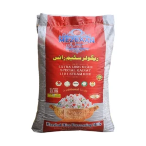 Mezbaan Regular Steam Kainat 1121 Rice 25kg (2024-25)